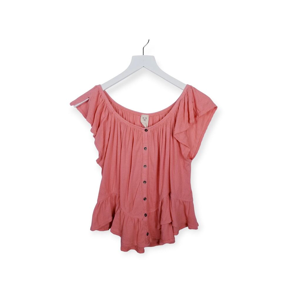WE THE FREE Free People Mint Julep Top in Coral OB564528 - Small - Picture 2 of 8